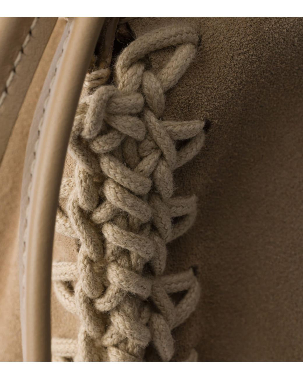 Prada Natural Suede Drawstring Wish Pouch