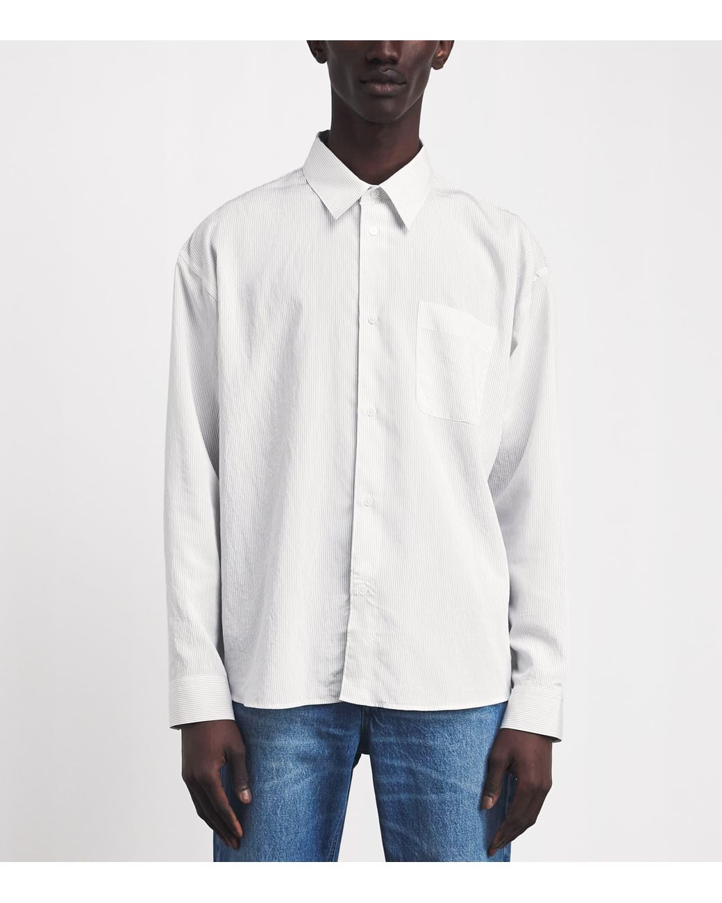 FRAME White Cotton Stripe Shirt for men