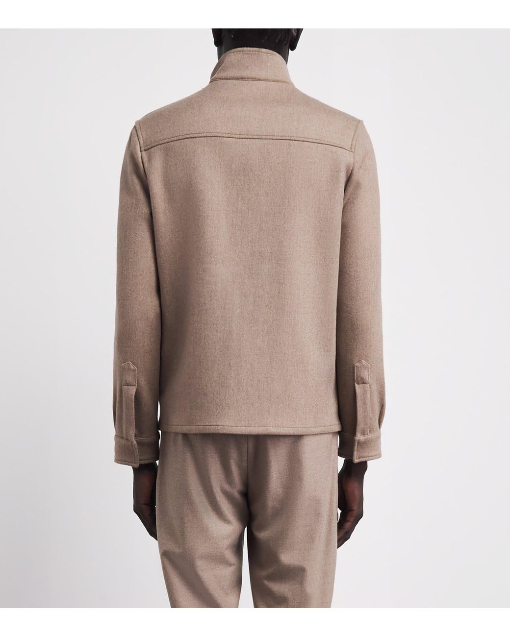 Marco Pescarolo Brown Stretch-Cashmere Titan Jacket for men