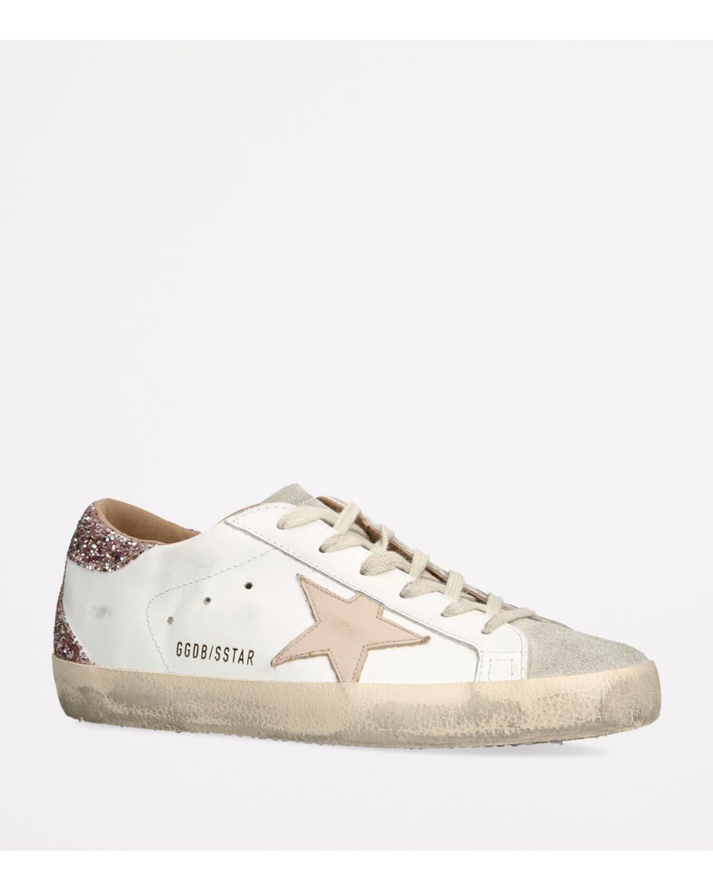 Golden Goose Deluxe Brand White Leather Super-Star Sneakers
