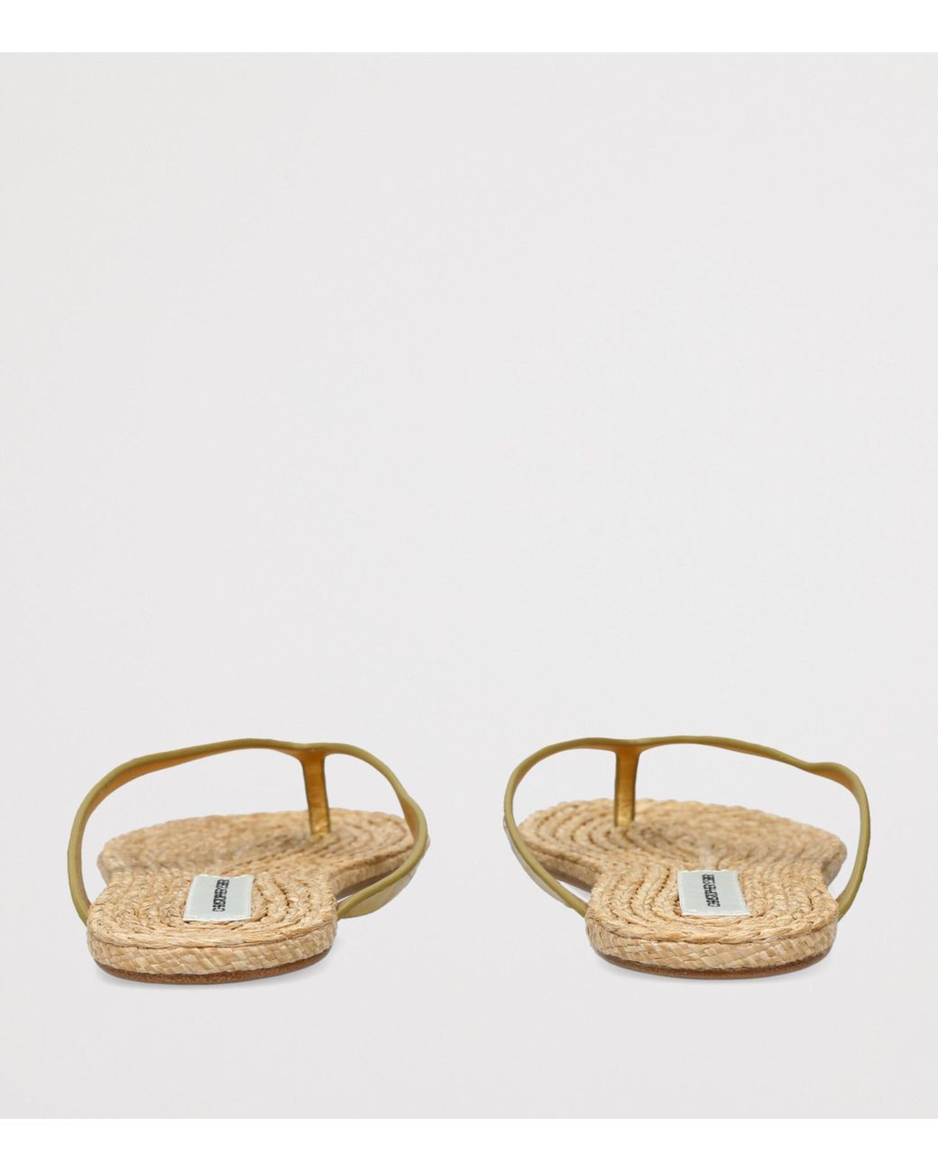 Christopher Esber Natural Raffia Palma Flip Flops