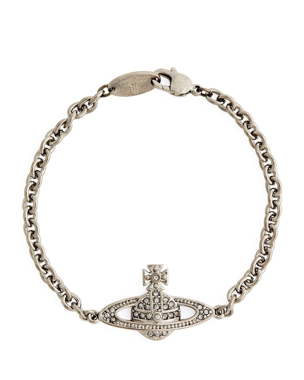 Vivienne Westwood Metallic Mini Bas Relief Orb Bracelet for men
