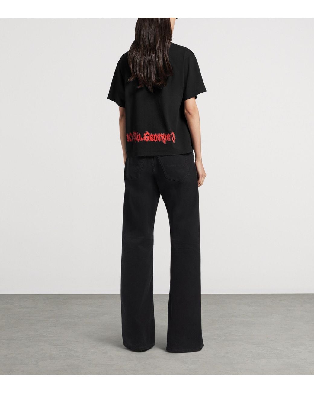 Balenciaga Black Cotton Salon De Couture T-Shirt