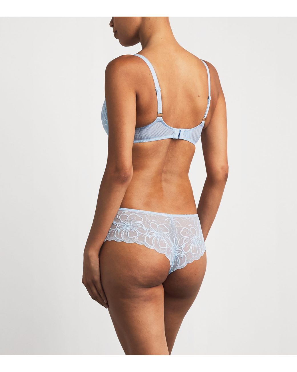 Chantelle Blue Shorty Fleurs Briefs