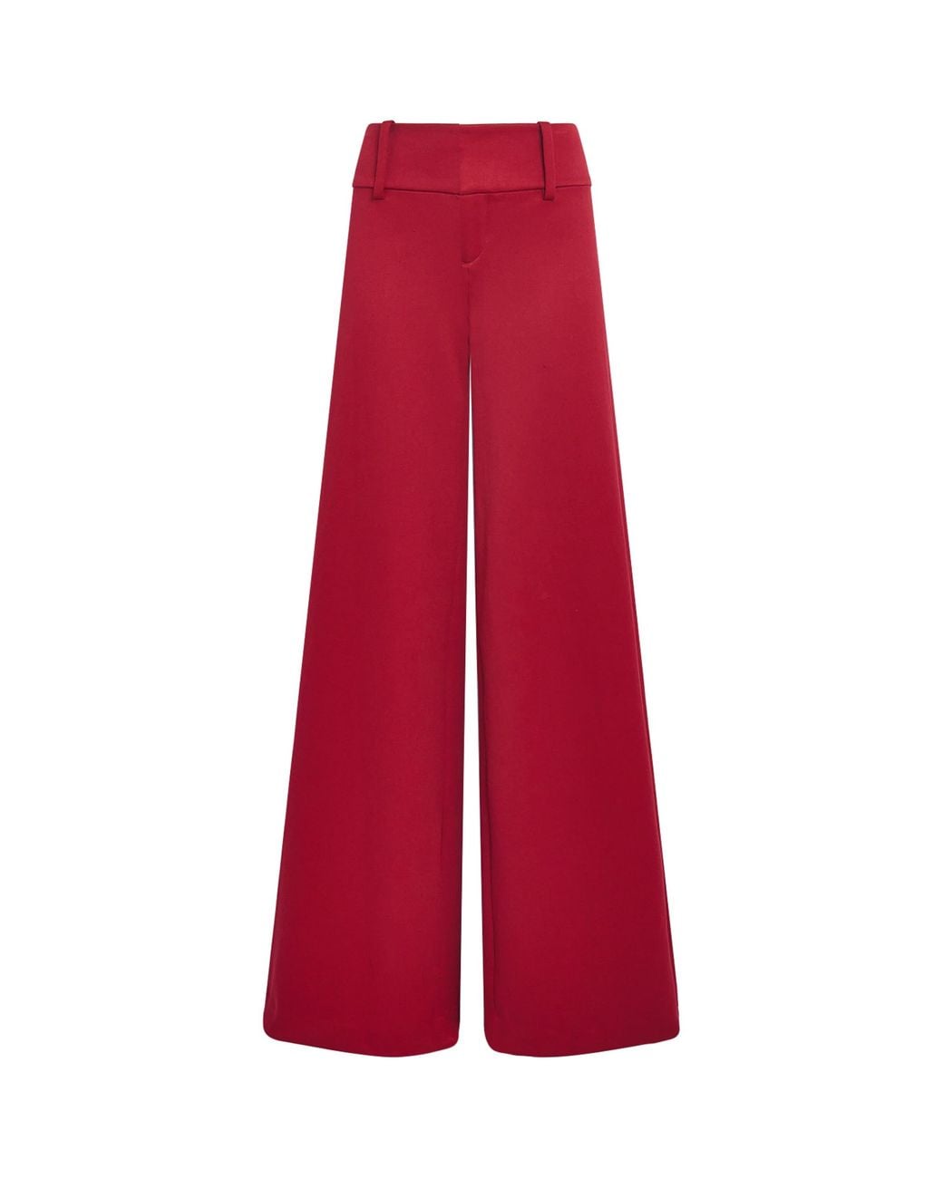 Alice + Olivia Red Olivia Flare Trousers