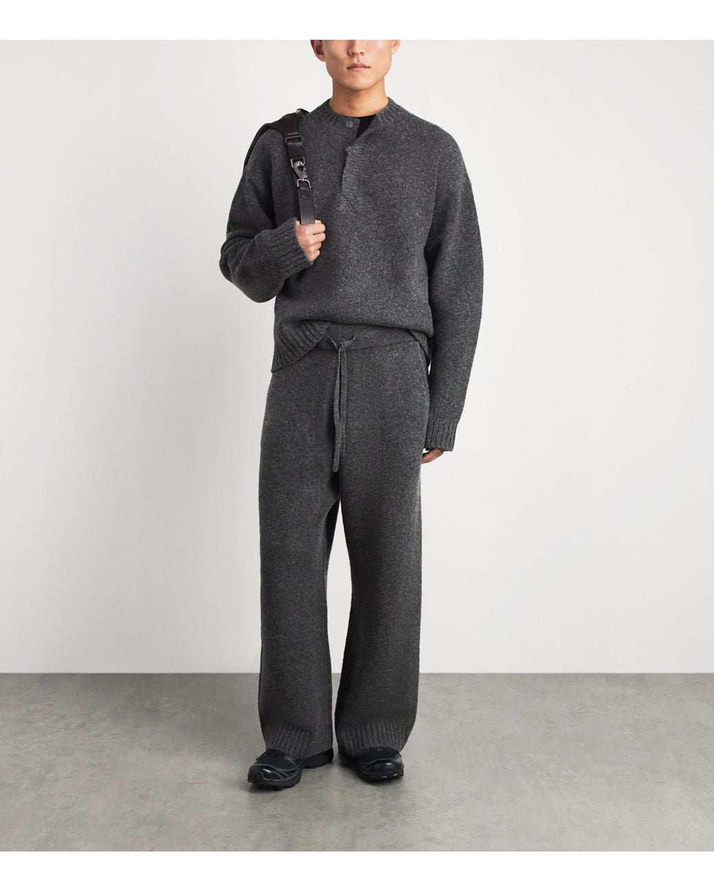 Represent Gray Wool-Blend Ramone Sweater for men