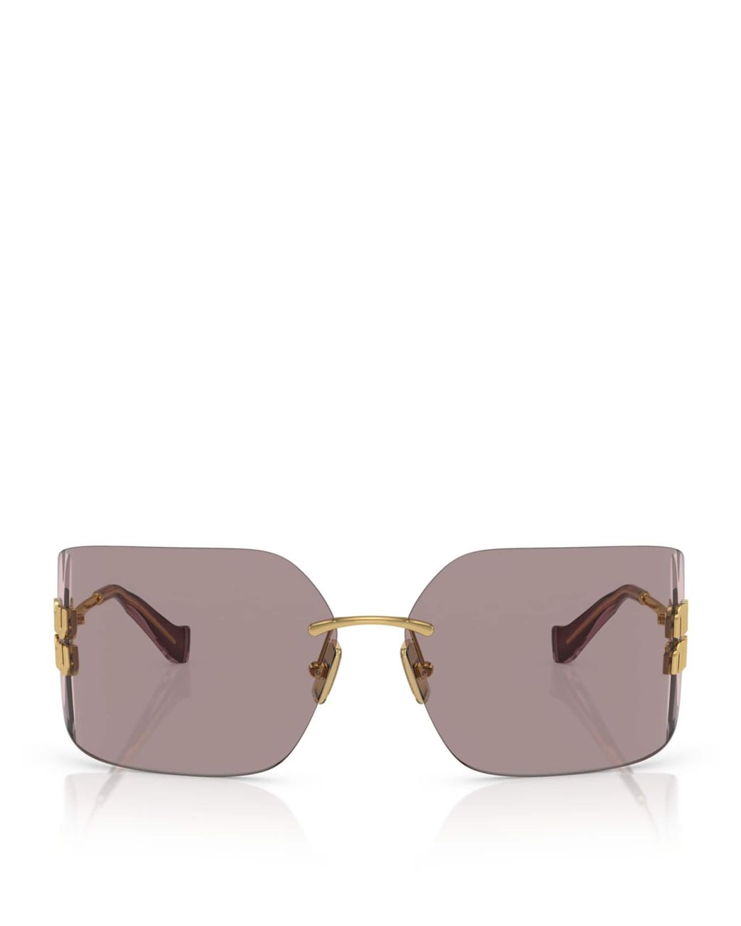Miu Miu Gray Mu 54Ys Gld Shn Brn