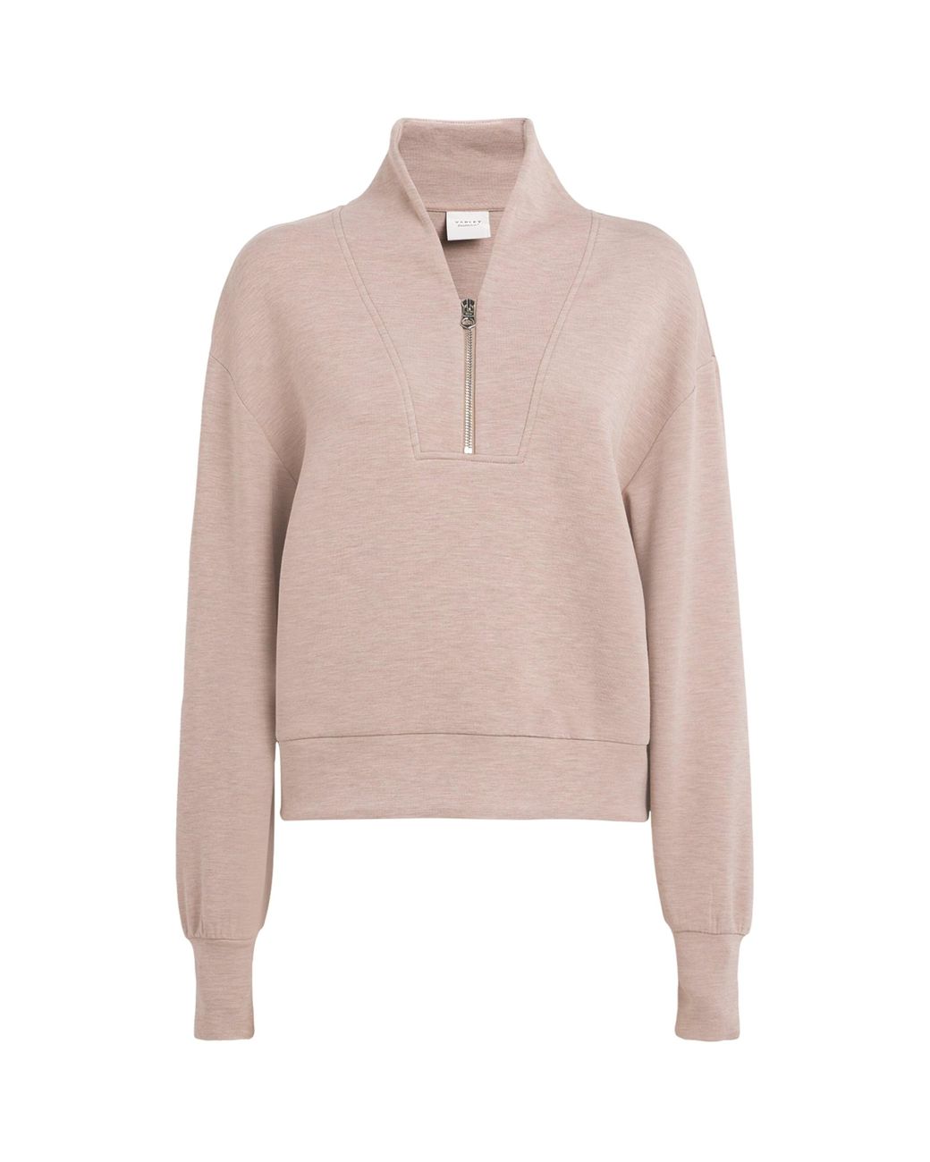 Varley Pink Doublesoft Davidson Quarter-Zip Sweatshirt