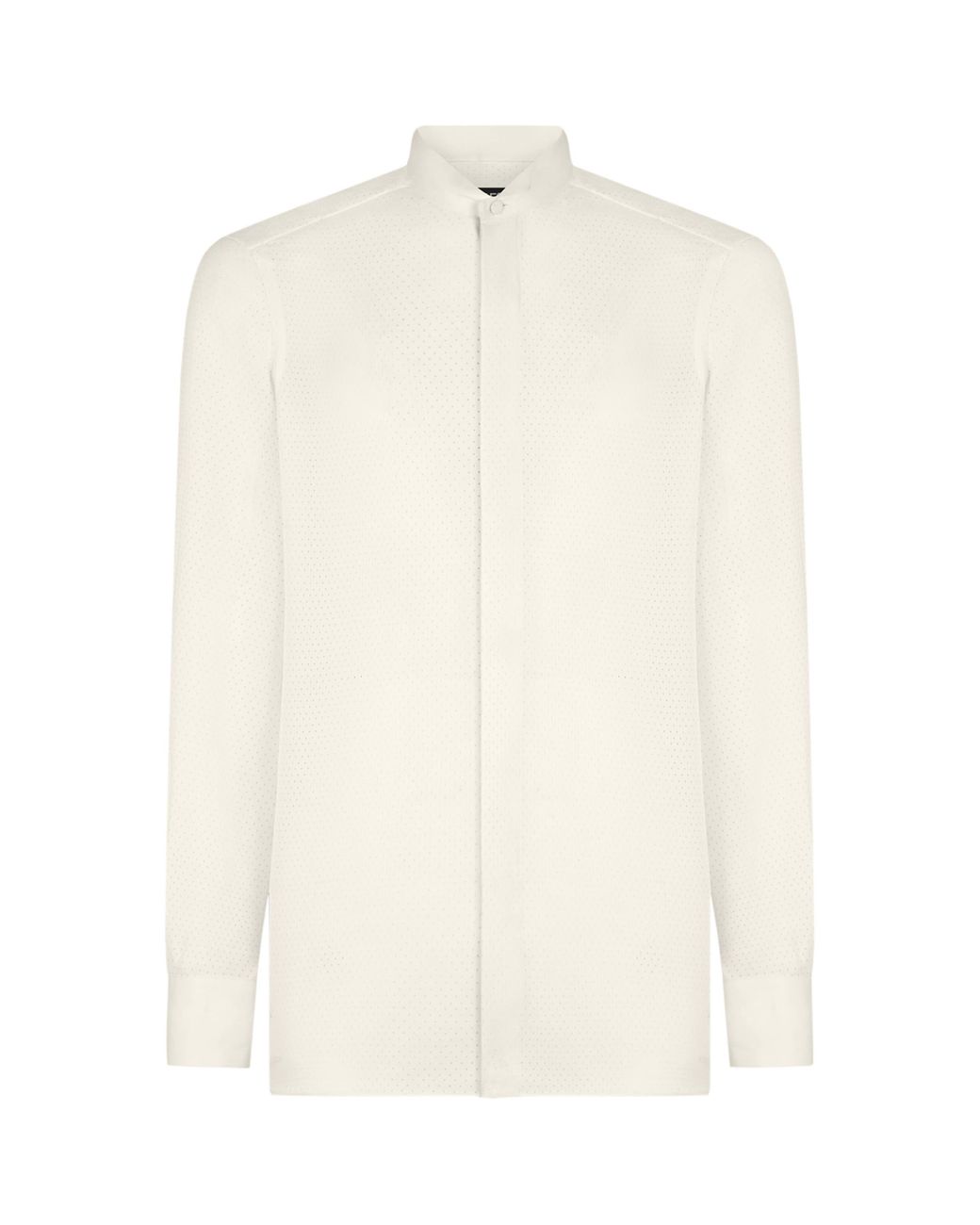 Tom Ford White Silk Long-Sleeve Shirt for men