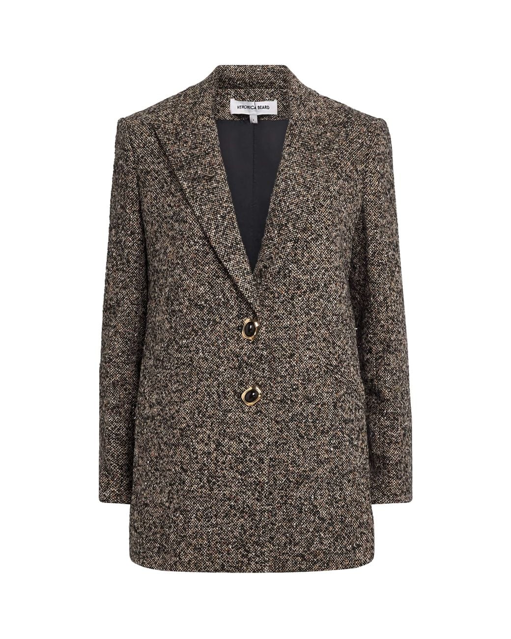 Veronica Beard Brown Tweed Maci Dickey Blazer