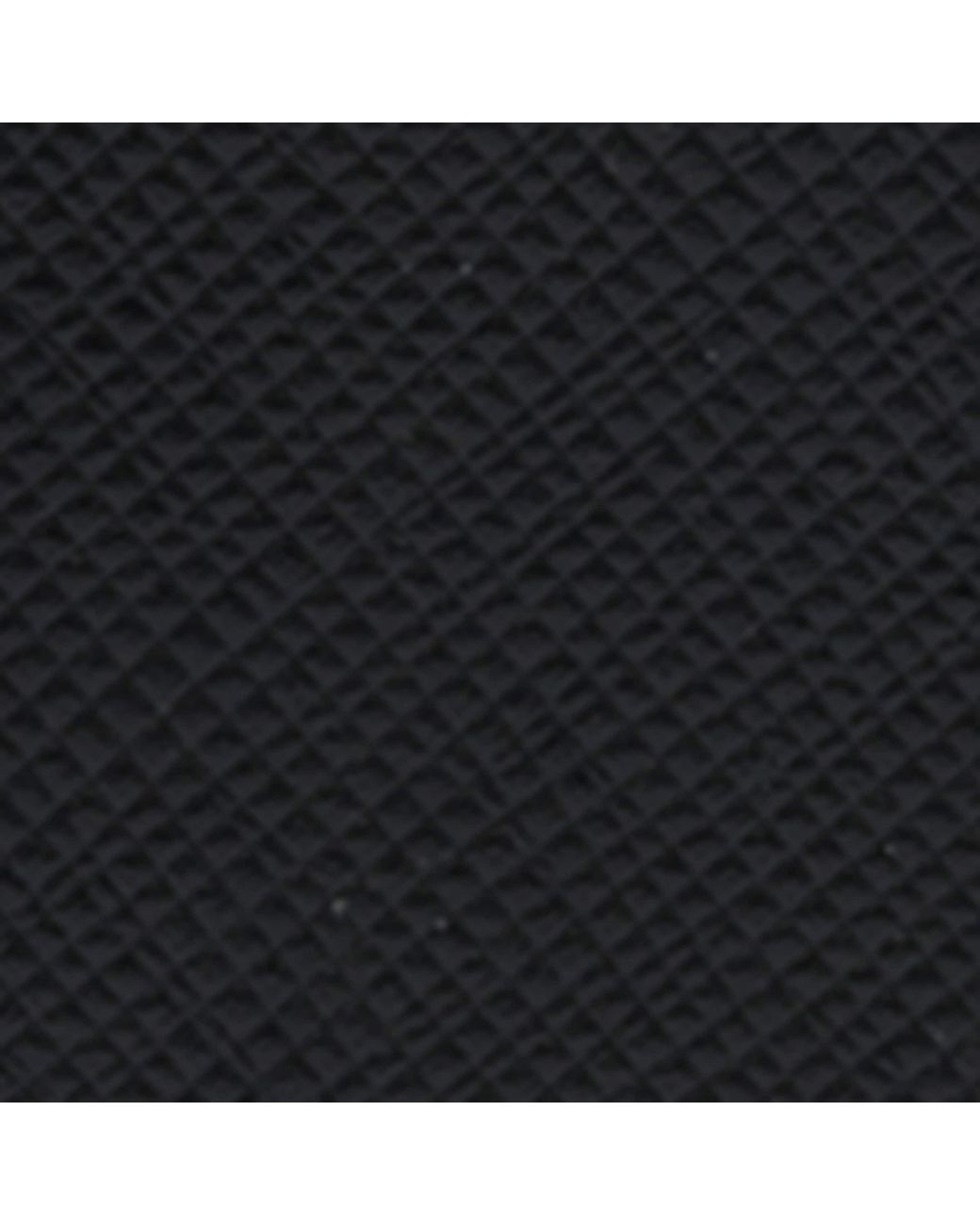Prada Black Saffiano Leather Triangle Money Clip Card Holder for men