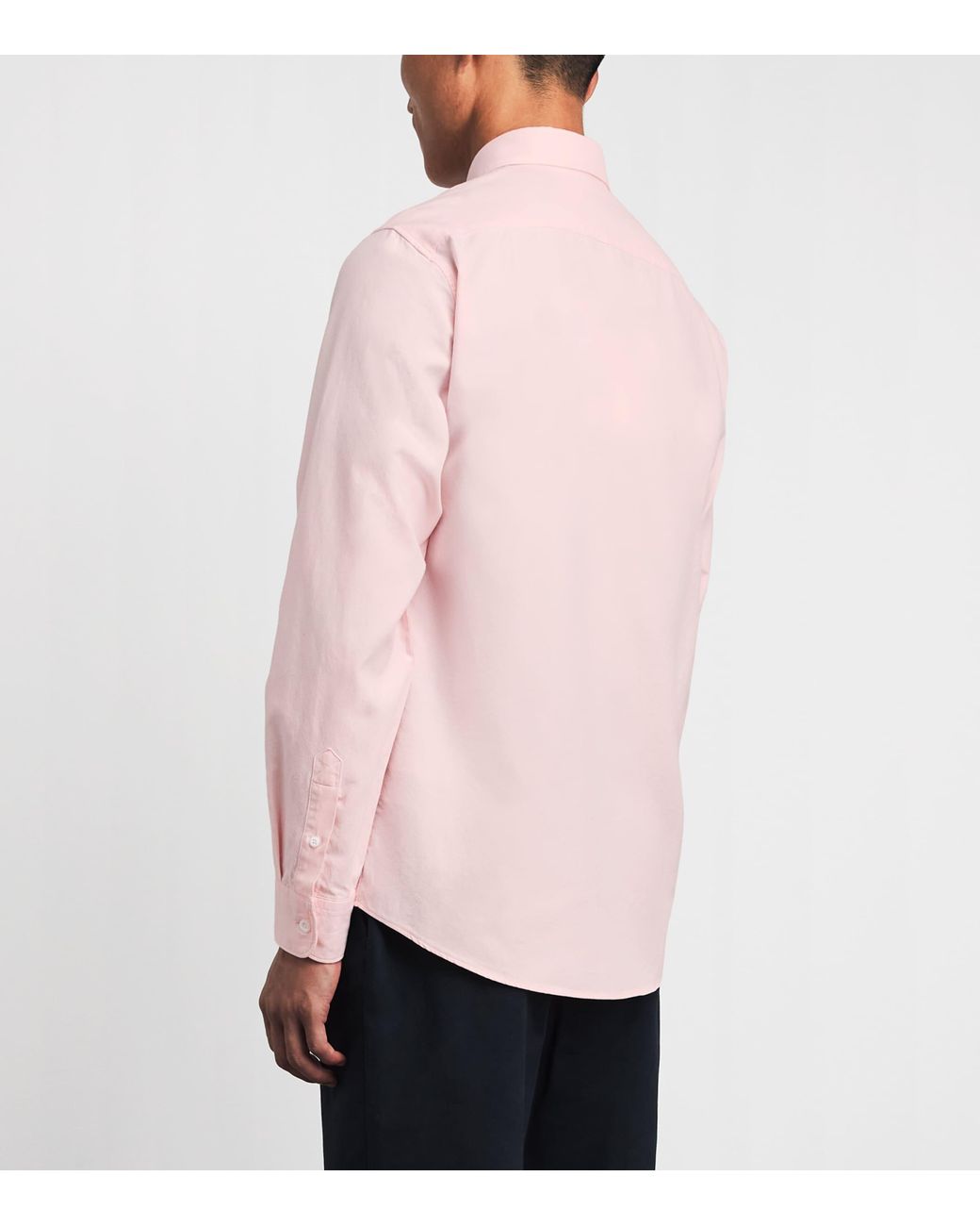 Sunspel Pink Cotton Oxford Shirt for men