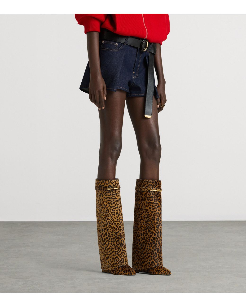 Givenchy Blue Denim Pinch Shorts