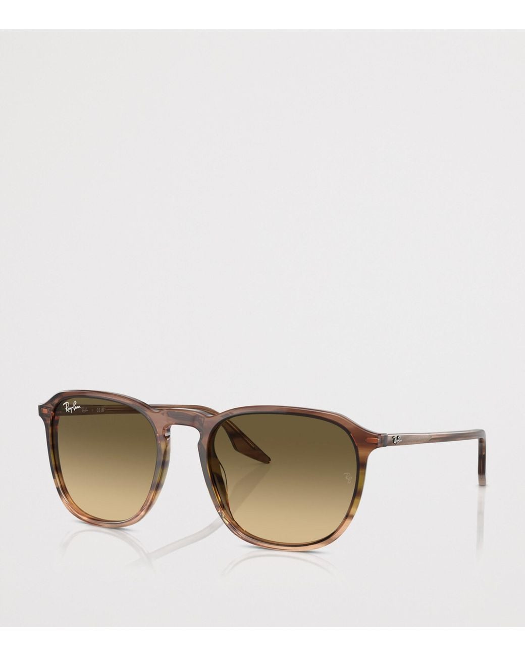 Ray-Ban Brown Acetate Square Sunglasses