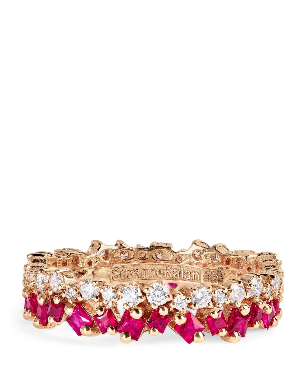 Suzanne Kalan Red Diamond And Ruby Princess Eternity Ring