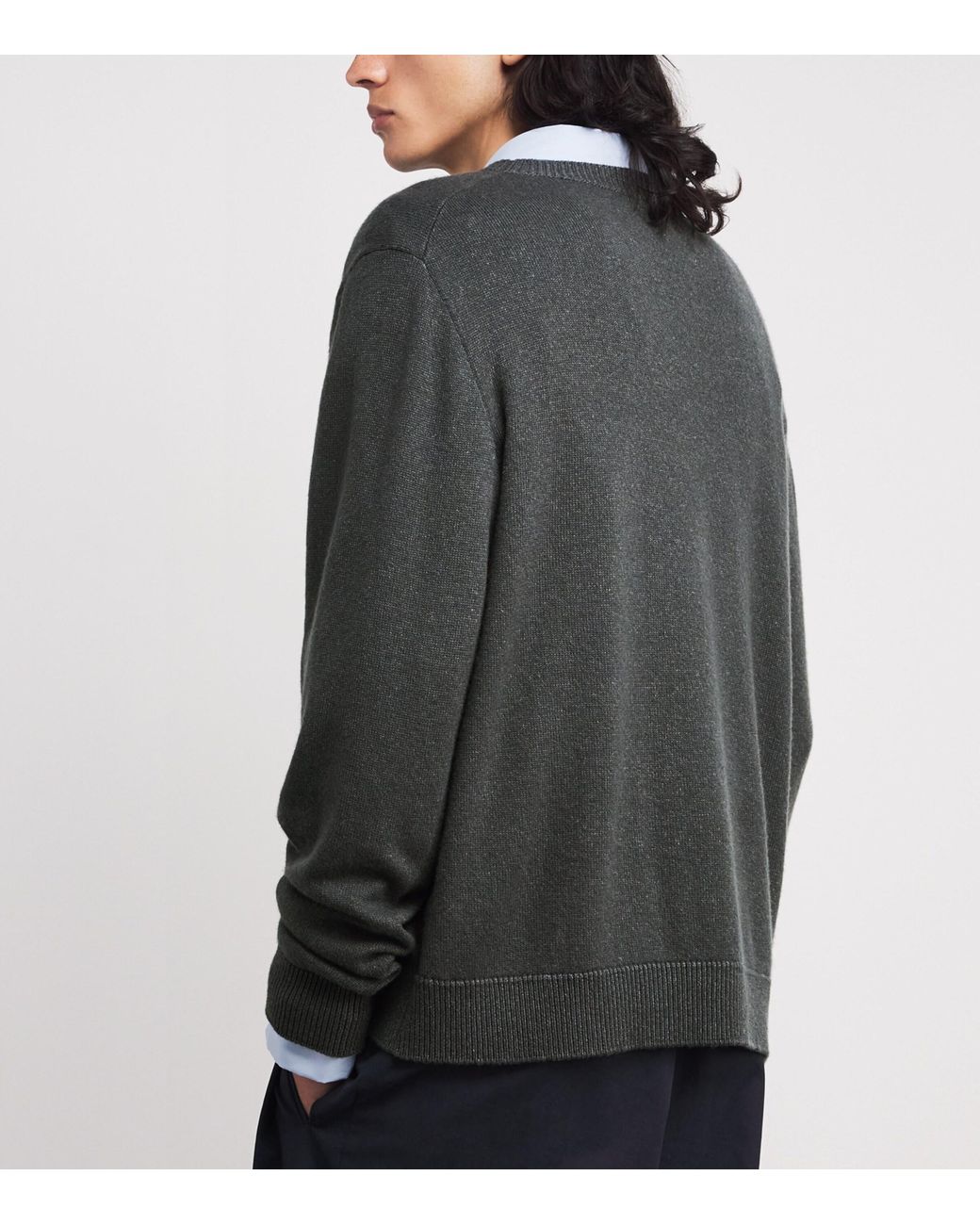 The Row Gray Memphis Cashmere Sweater for men