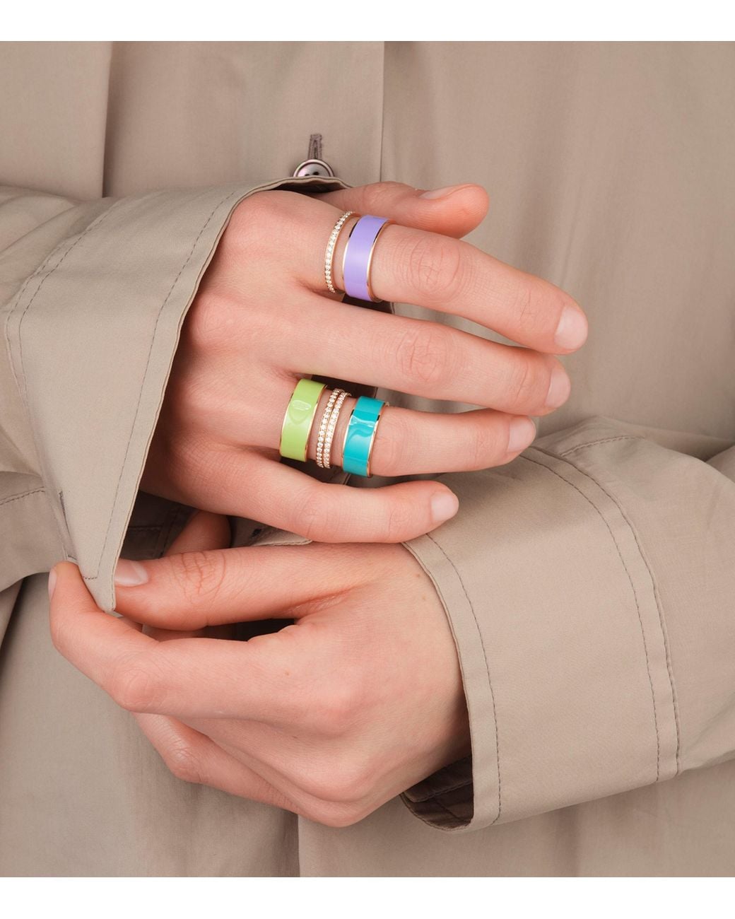 Repossi Blue Diamond And Lacquer Berbere Ring