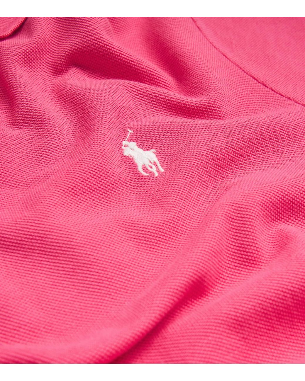 Polo Ralph Lauren Pink Cotton Mesh Custom-Fit Polo Shirt for men