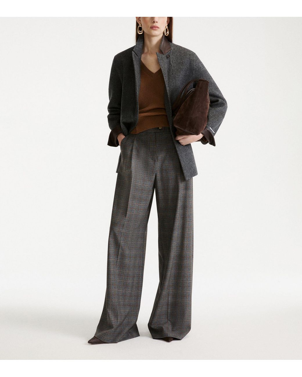 Marella Gray Wool Single-Breasted Blazer