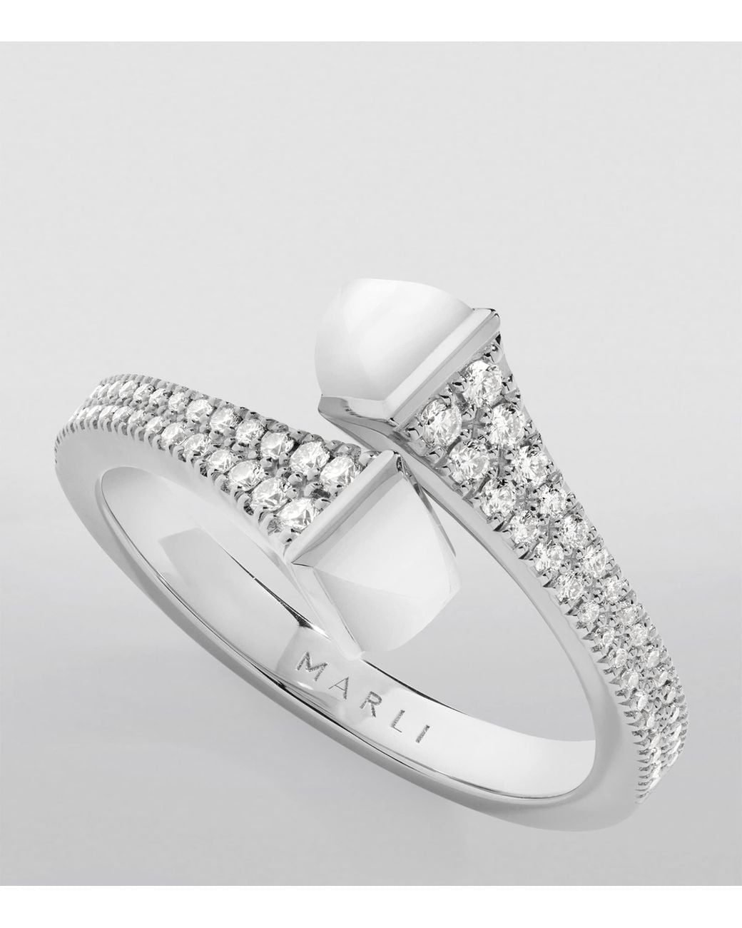 Marli New York White Diamond And Agate Cleo Ring