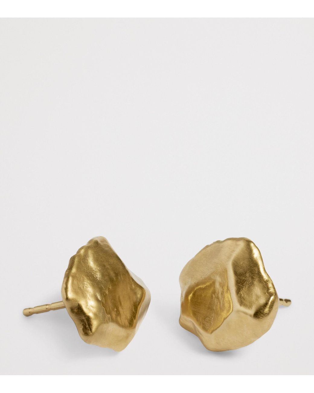 Monica Vinader Metallic Vermeil Fragments Stud Earrings