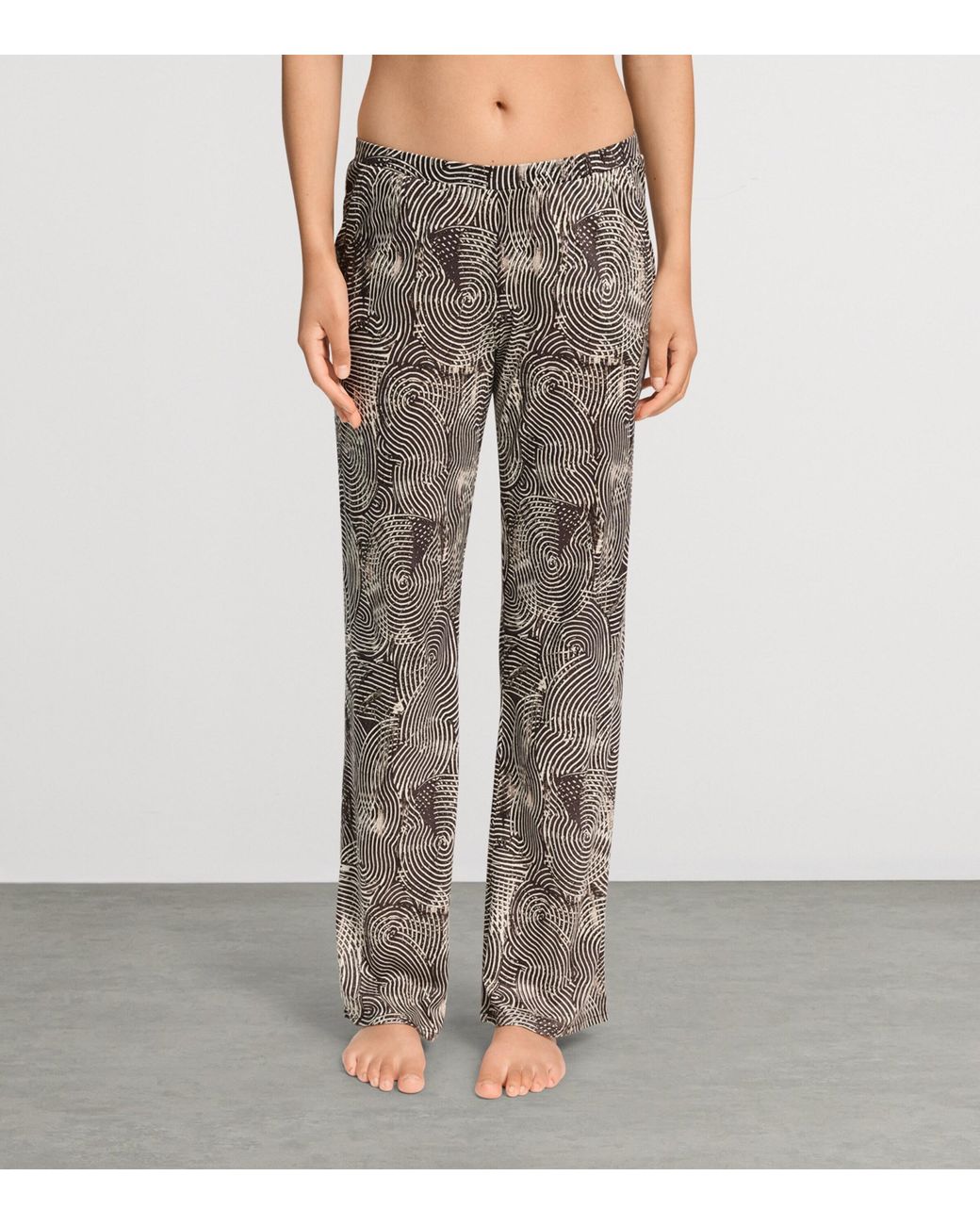 Hanro Gray Printed Tania Trousers