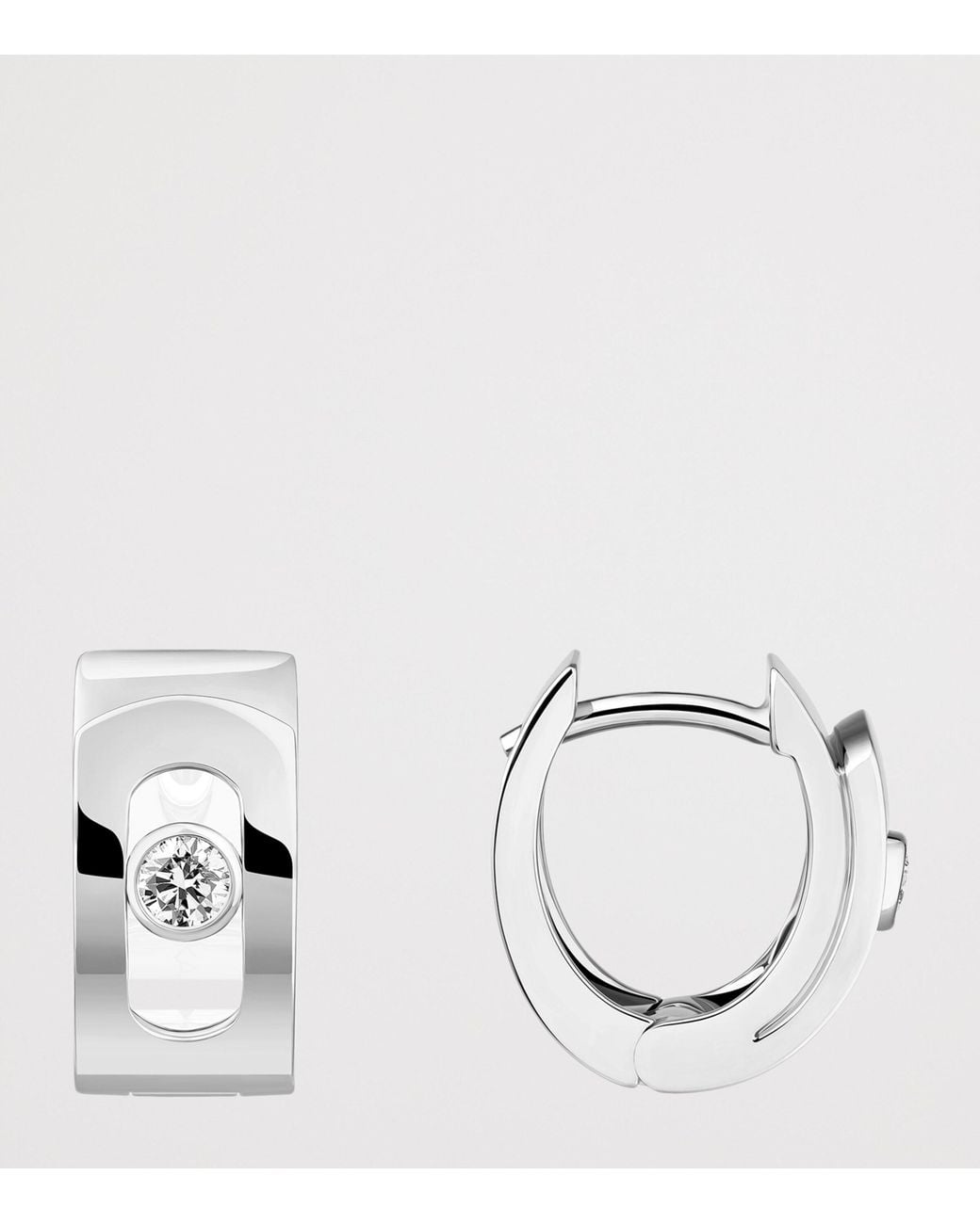 Messika Metallic Move Noa And Diamond Hoop Earrings