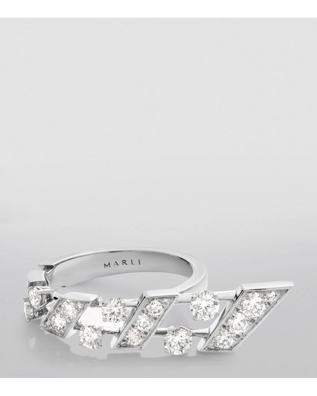 Marli New York White And Diamond Fifth Avenue Ring