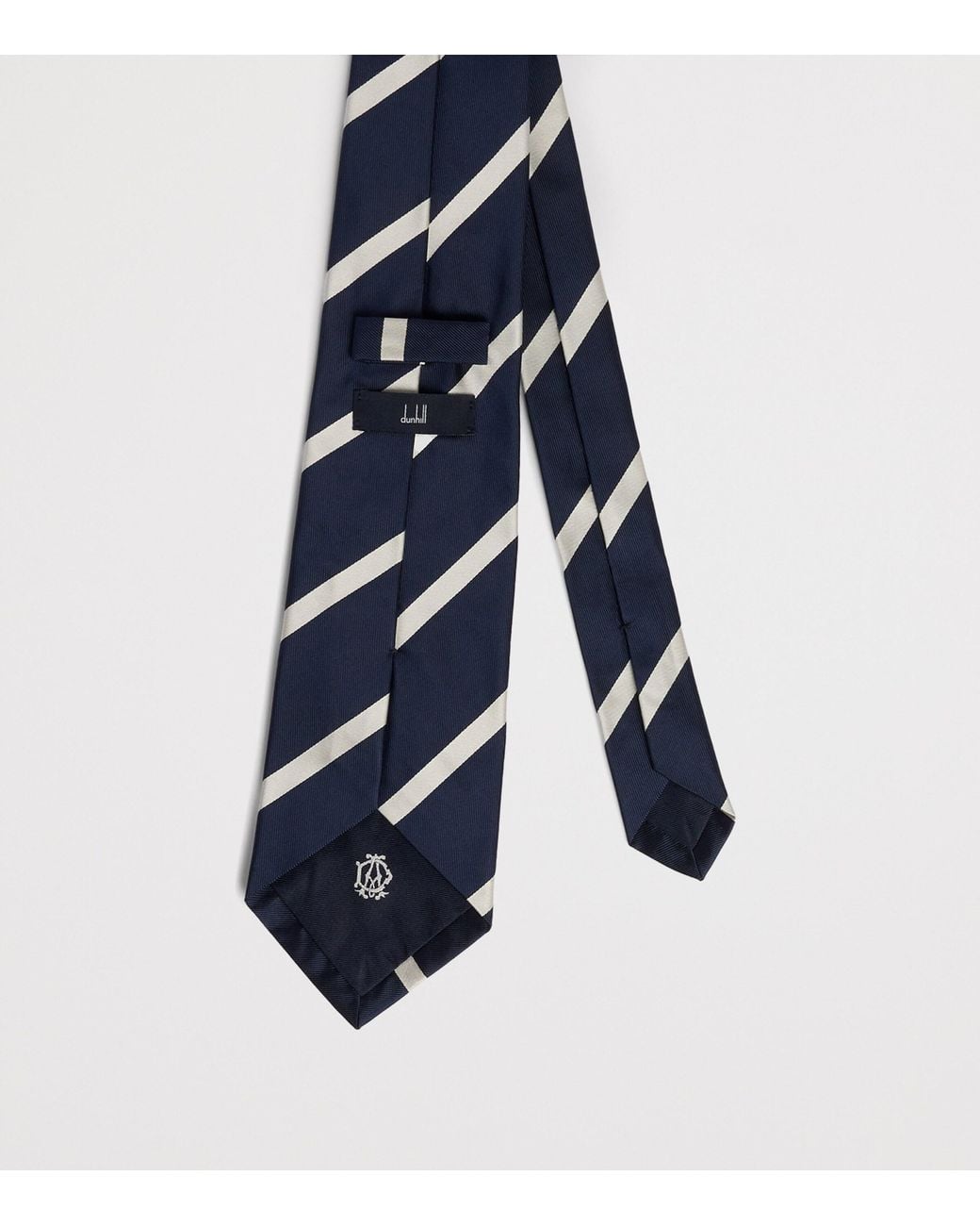 Dunhill Blue Silk Printed Tie for men