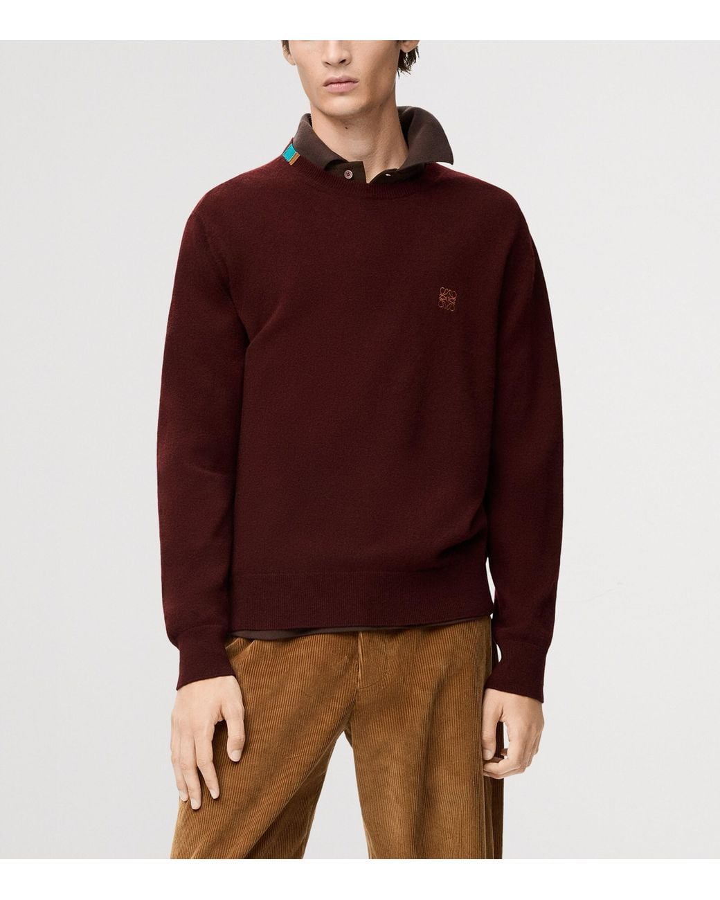 Loewe Purple Wool-Blend Anagram Sweater for men