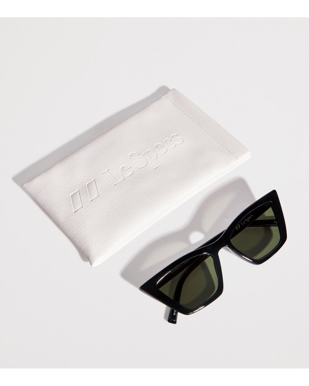 Le Specs Green Cat Eye Velodrome Sunglasses