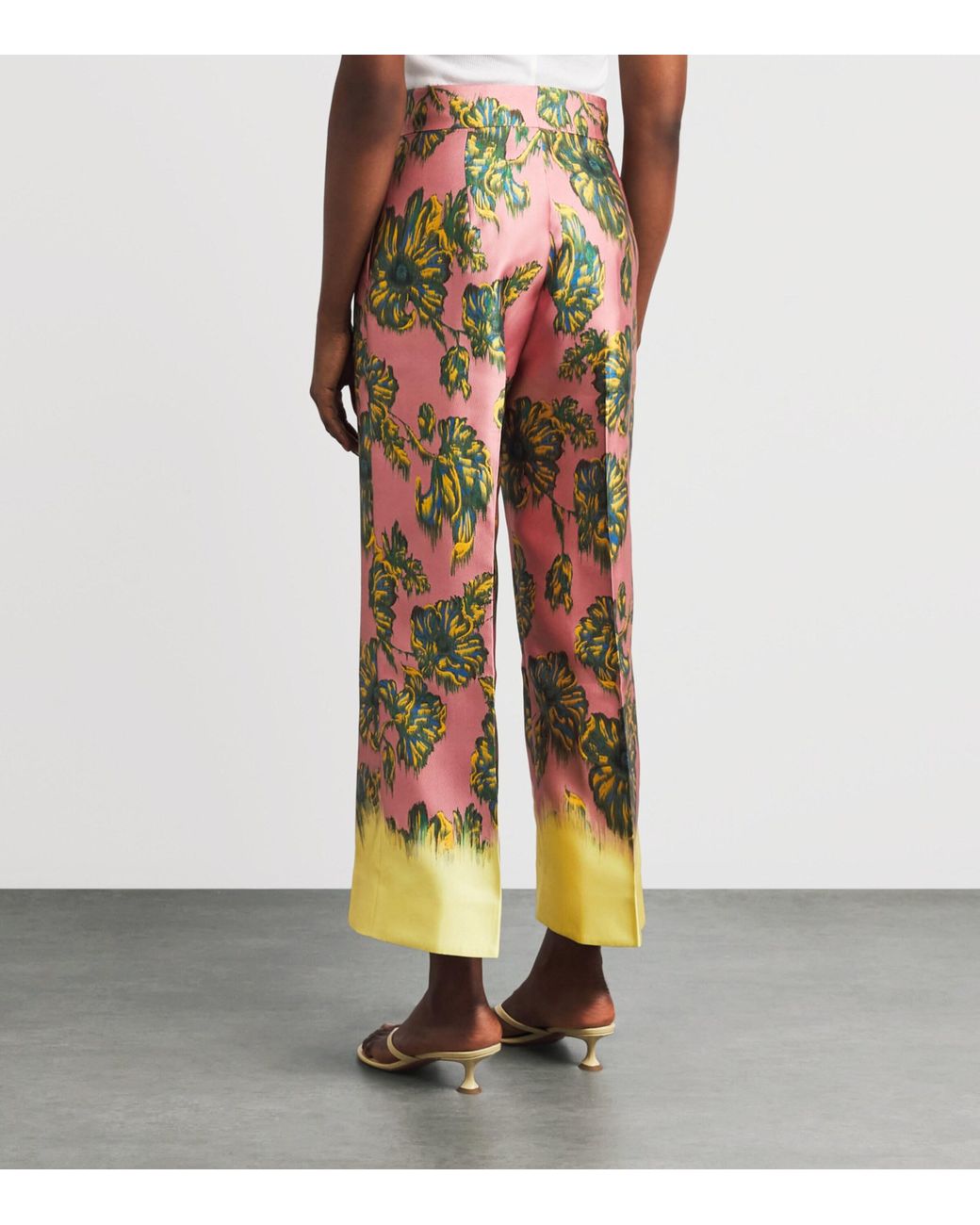 ALÉMAIS Orange Wide-Leg Faye Trousers