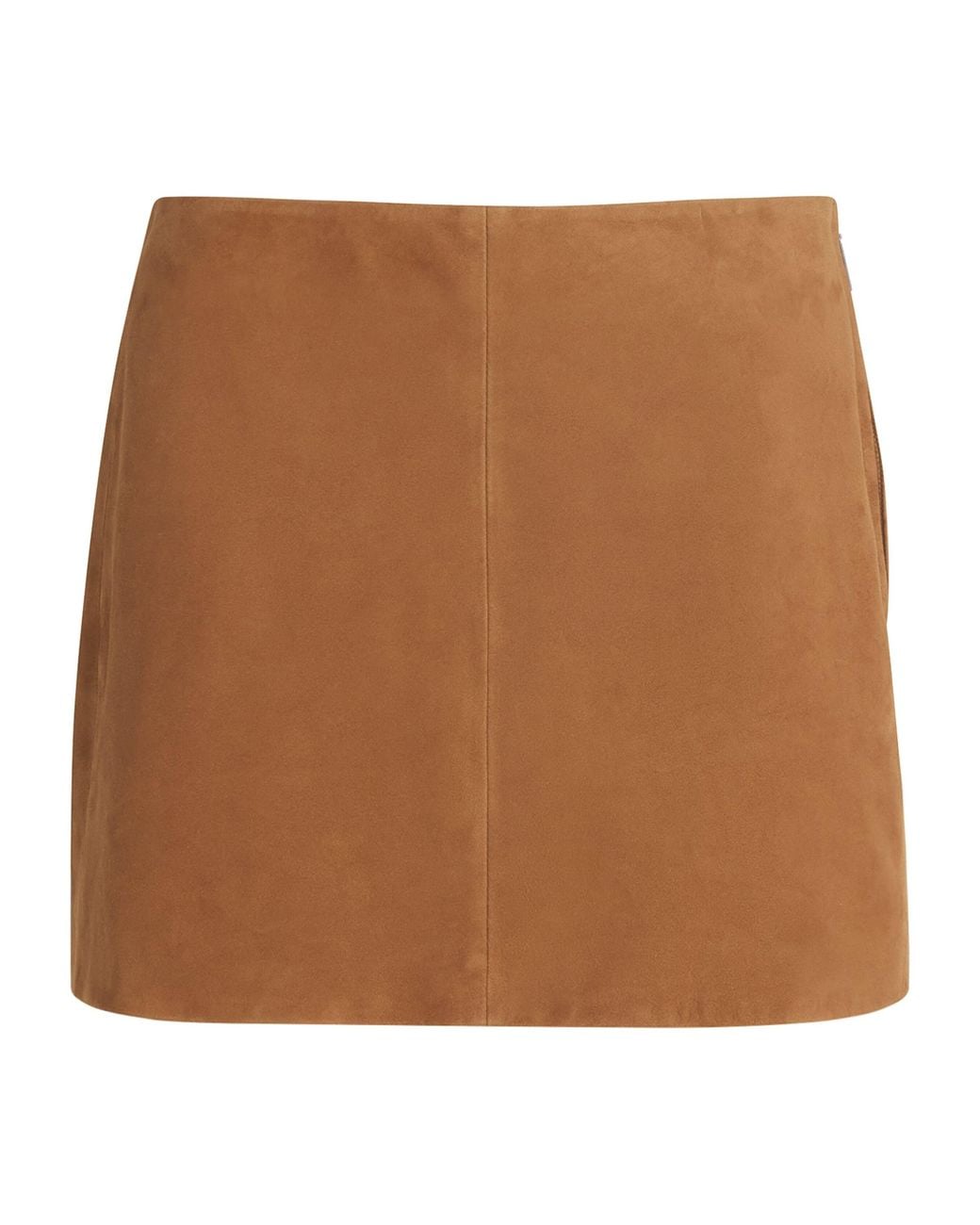 Arma Brown Lamb Suede Melody Mini Skirt