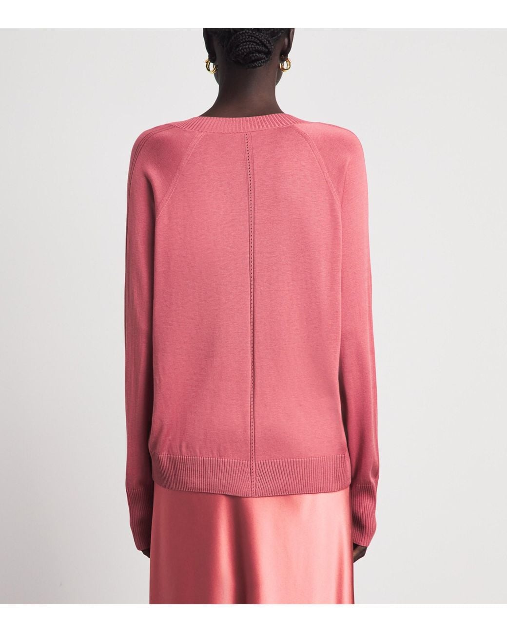 Joseph Pink Silk Gallow Sweater