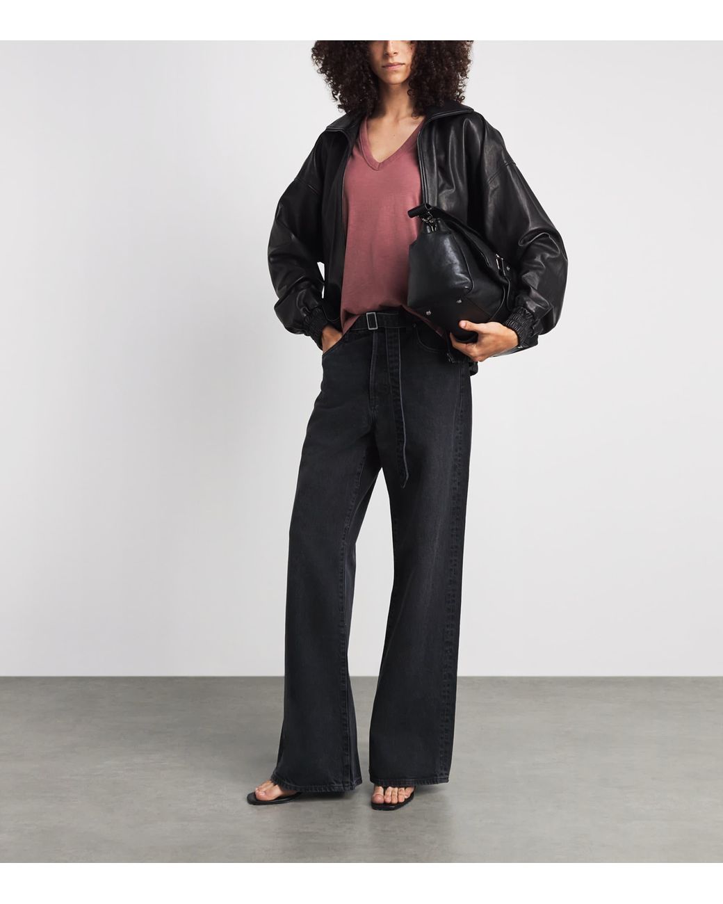 Rag & Bone Pink Cotton The Slub Vee T-Shirt