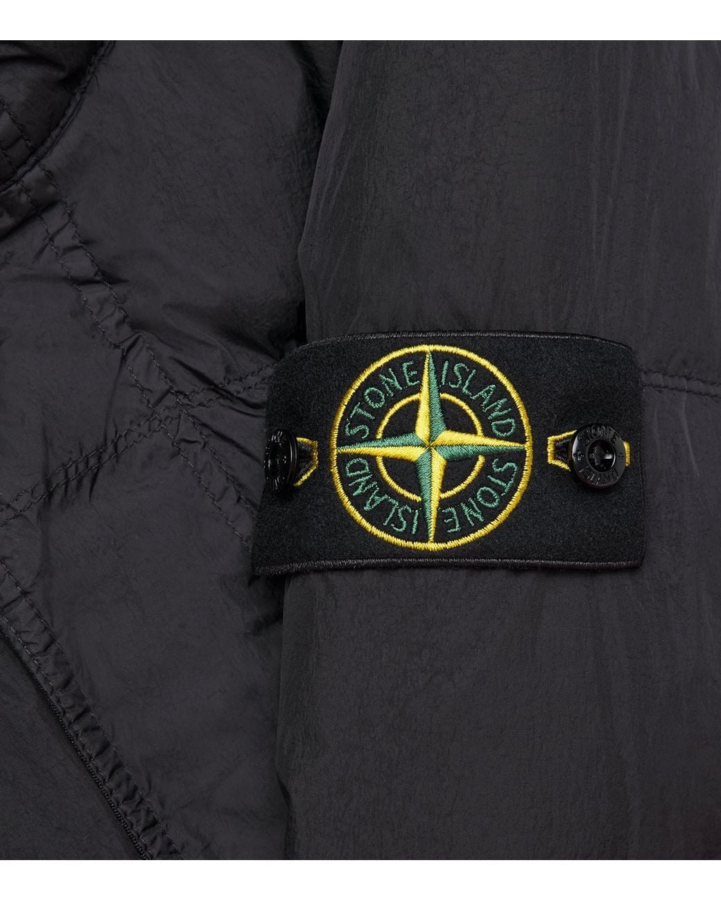 Stone Island Black Crinkle Reps Ny Puffer Jacket for men