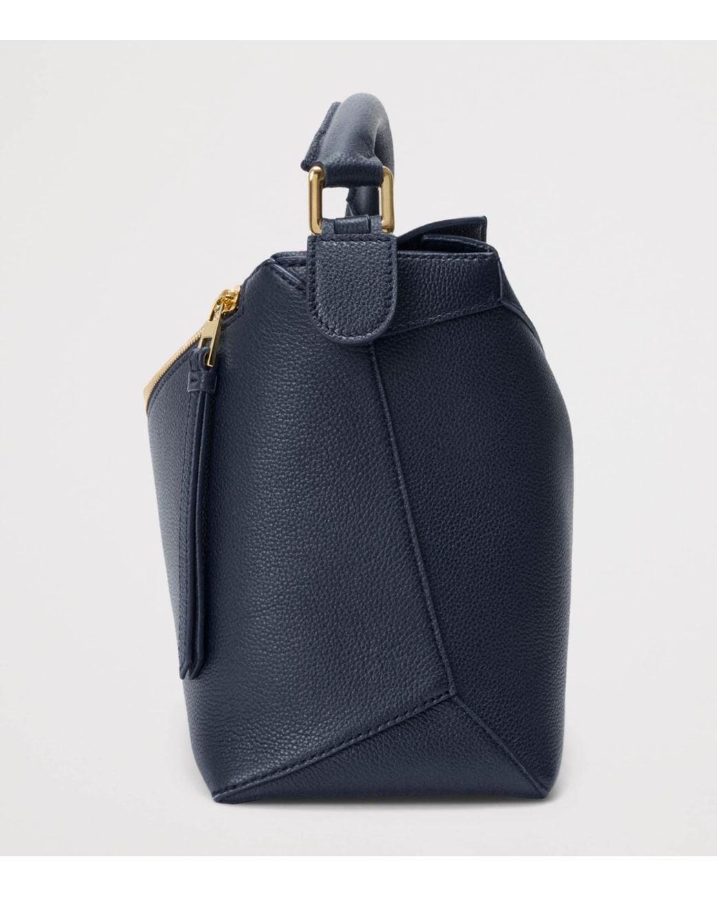 Loewe Blue Medium Leather Puzzle Edge Top-Handle Bag