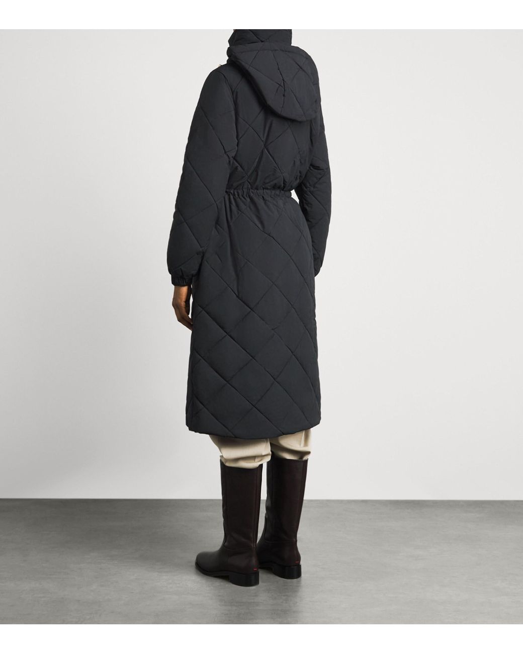 Barbour Black Alverstone Longline Puffer Jacket