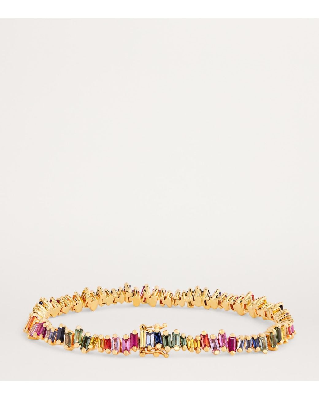 Suzanne Kalan Natural And Sapphire Bold Tennis Bracelet