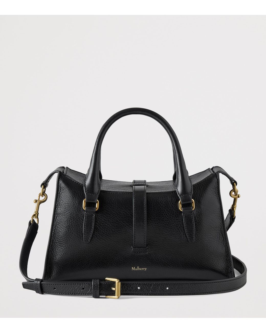 Mulberry Black Small Leather Roxanne Top-Handle Bag