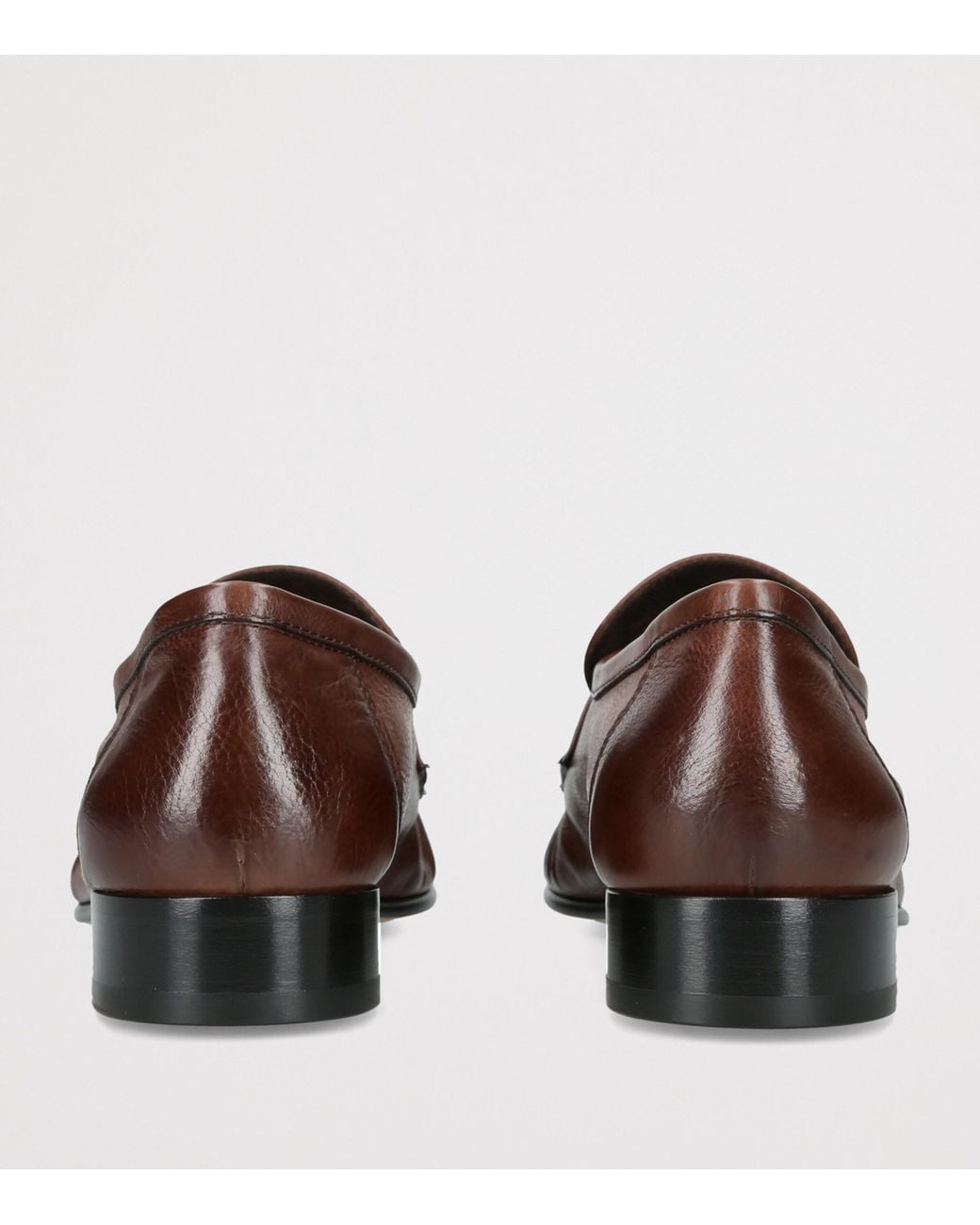 The Row Brown Soft Leather Loafers for men
