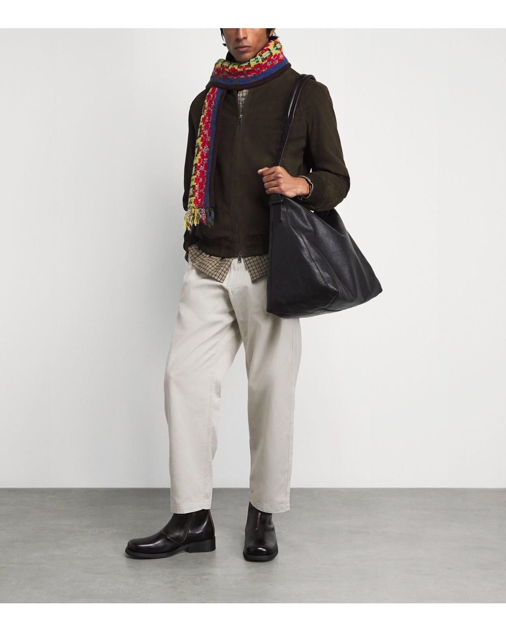 Polo Ralph Lauren Gray Woven Belted Trousers for men