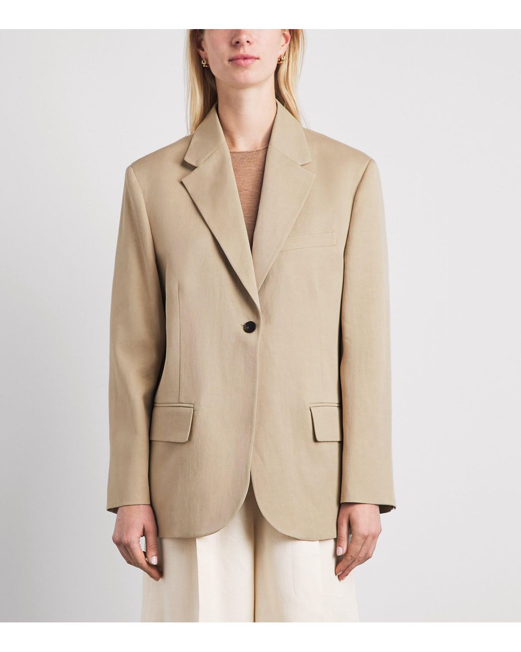 ME+EM Natural Oversized Icon Blazer
