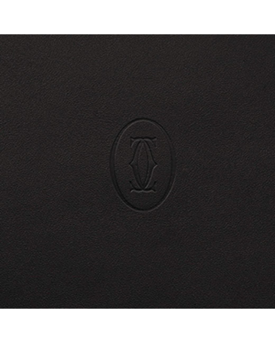 Cartier Black Leather Must De Portfolio Bag for men