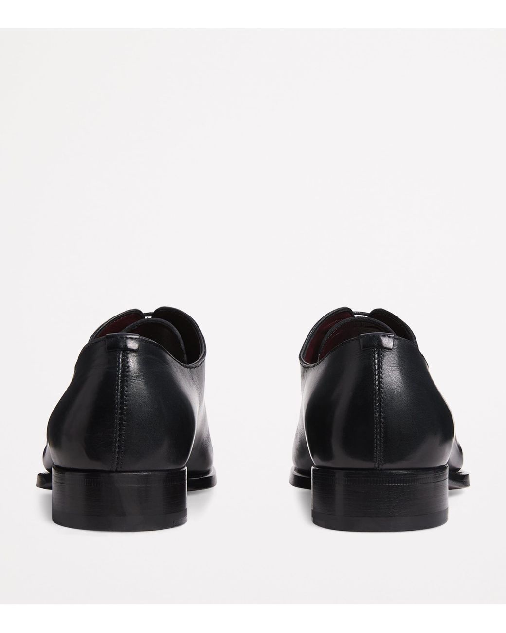 Brioni Black Leather Oxford Shoes for men