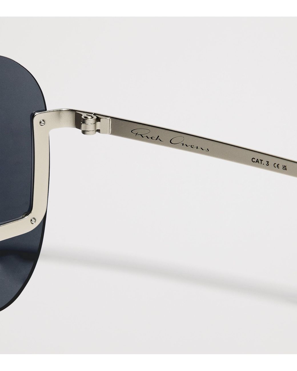 Rick Owens Blue Shield Sunglasses for men