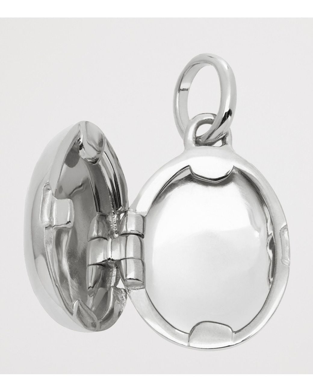 Monica Vinader Green Sterling And Onyx May Birthstone Locket