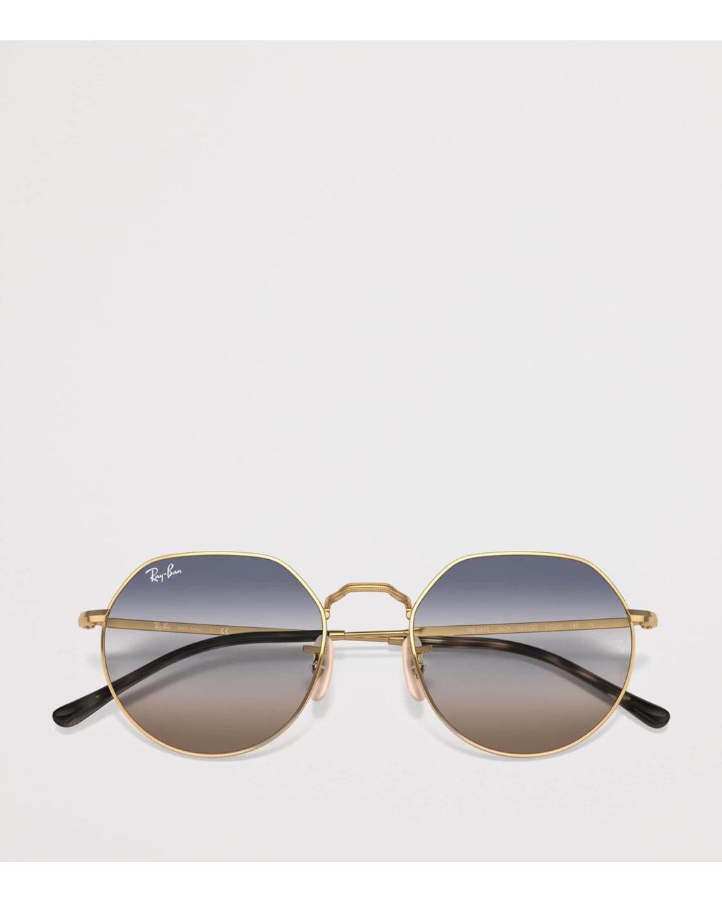 Ray-Ban Metallic Metal Jack Round Sunglasses