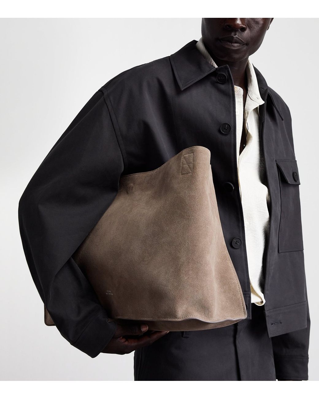 Studio Nicholson Brown Suede Doublet Tote Bag for men