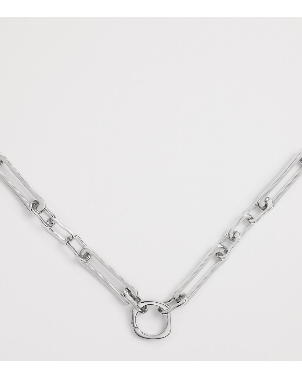 Monica Vinader Metallic Sterling Alta Duo Necklace